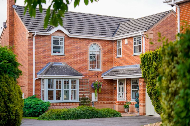House with triple glazed casement windows - Blue Light Windows