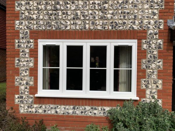 Close up of flush casement windows Suffolk - Blue Light Windows