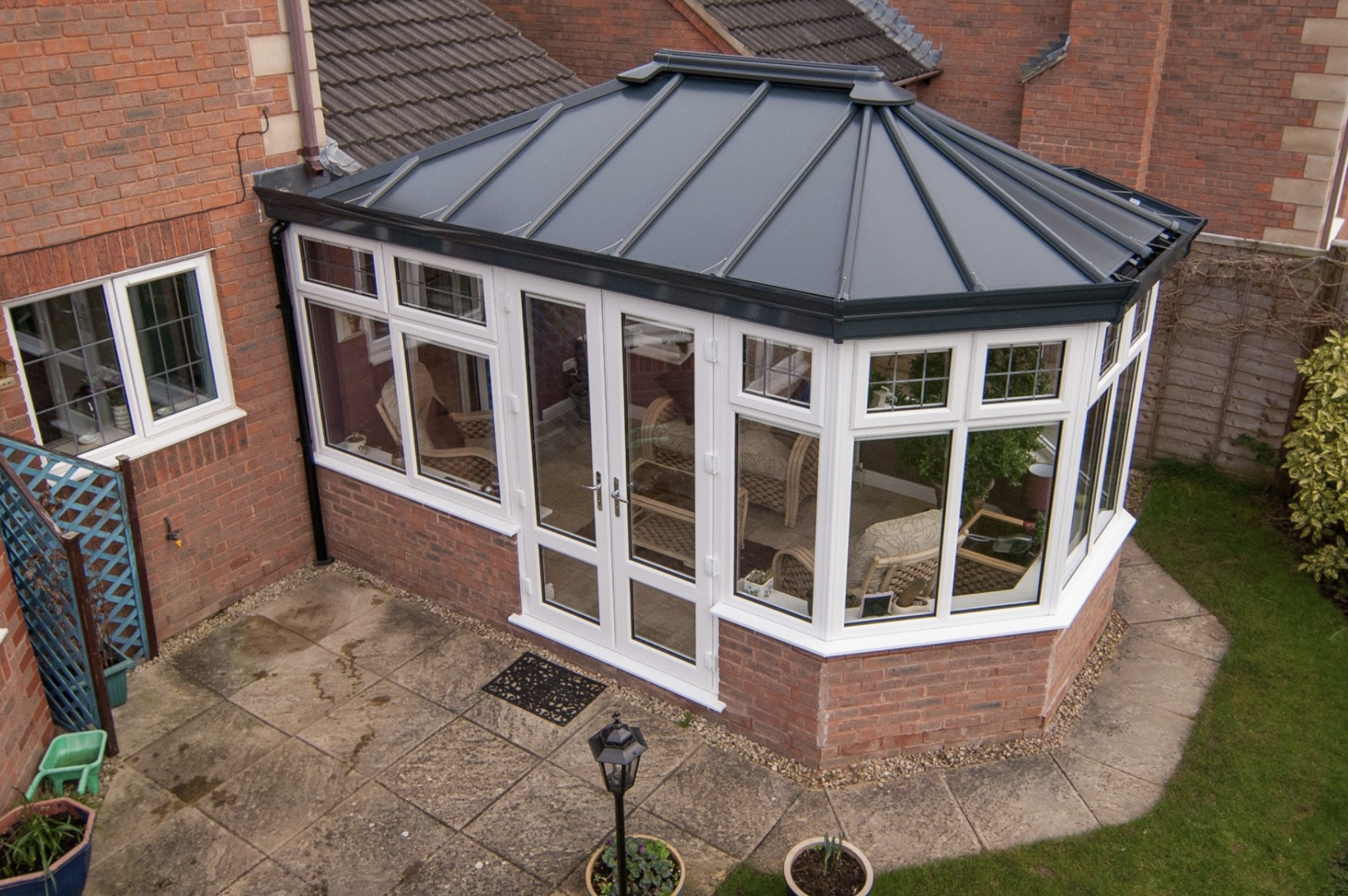 Solid conservatory roof Suffolk - Blue Light Windows
