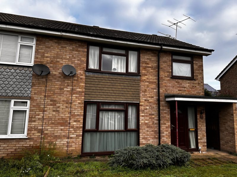 Before windows were installed - Blue Light Windows